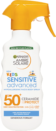 Слънцезащитен спрей за деца Sensitive Advanced 50+ GARNIER AMBRE SOLAIRE