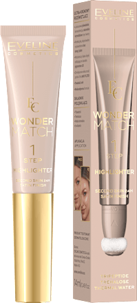 Kremni osvteljevalec z gobico Wonder Match EVELINE COSMETICS