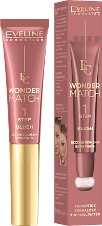 Kremno rdečilo z gobico Wonder Match - 02 EVELINE COSMETICS