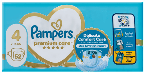 Plenice velikost 4 (9-14 kg) Pampers Premium Care