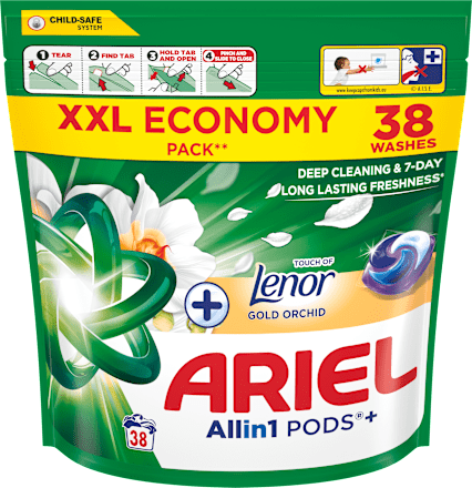 Kapsule za pranje rublja Allin1 Pods+ – Touch of Lenor Gold Orchid ARIEL