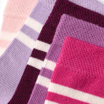 Socken mit Streifen-Muster, lila, Gr. 23/26 ALANA