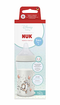 Шише със силиконов биберон Perfect Match Тигър , 3+м NUK