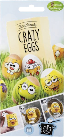 dekorační pásky na vajíčka Crazy Eggs HEITMANN Eierfarben