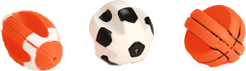 Igrača za pse - športna žogica s piščalko, več različic beeztees