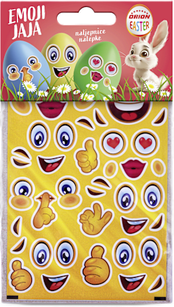 Naljepnice za jaja Emoji Dekoracije