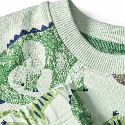 Schlafanzug Pro Climate mit Dino-Muster, grün, Gr. 134/140 ALANA