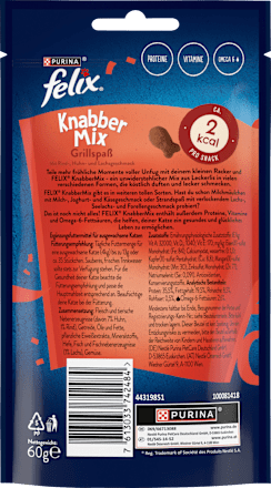 Snack für Katzen, Knabbermix, Grillspaß Felix