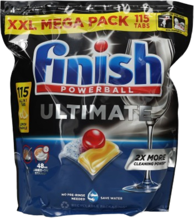 Detergent tablete pentru mașina de spălat vase Ultimate Lemon Finish