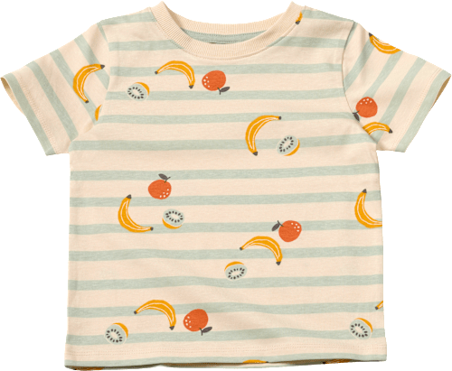 T-Shirt mit Obst-Muster, grün, Gr. 128 ALANA