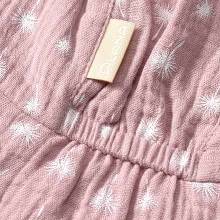 Schirmmütze mit Nackenschutz aus Musselin & Pusteblumen-Muster, rosa, Gr. 52/53 ALANA