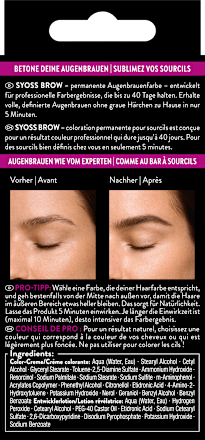 Augenbrauenfarbe Dunkelbraun  4-1 syoss