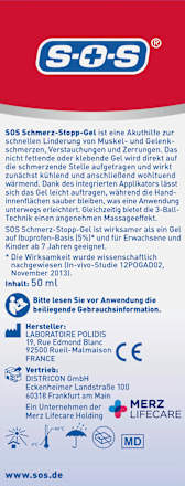 Schmerz-Stopp-Gel SOS