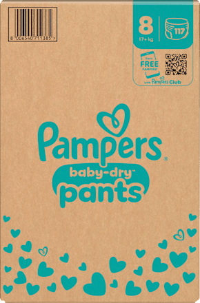 Baby Pants Baby Dry Gr. 8 Extra Large (19+ kg) Monatsbox Pampers baby-dry