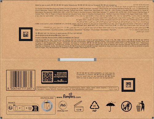 Baby Pants Baby Dry Gr. 8 Extra Large (19+ kg) Monatsbox Pampers baby-dry