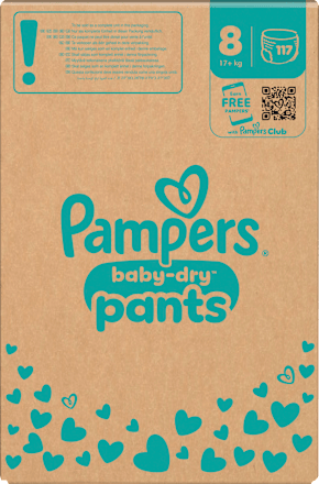 Baby Pants Baby Dry Gr. 8 Extra Large (19+ kg) Monatsbox Pampers baby-dry