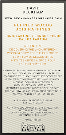 Eau de Parfum Refined Woods DAVID BECKHAM