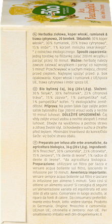 Bio zeliščni čaj (20 x 1,8 g) dmBio