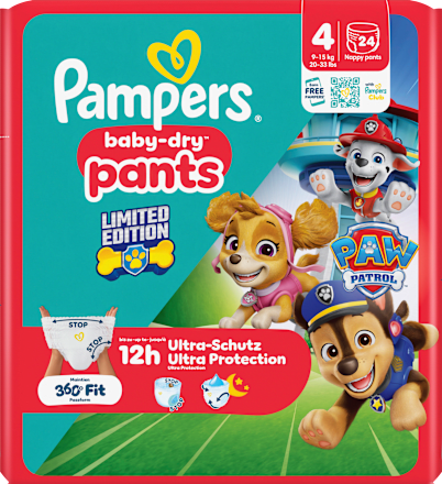Baby Pants Baby Dry Paw Patrol Gr. 4 (9-15 kg) Pampers
