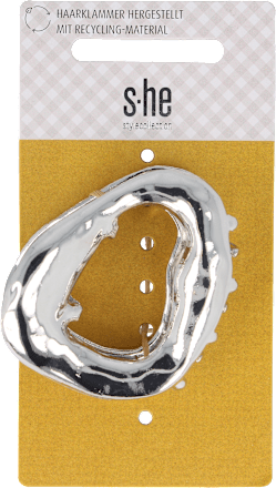 Haarklammer Organisch Silber s-he stylecollection