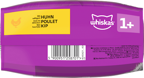 Trockenfutter Katze 1+ mit Huhn Whiskas