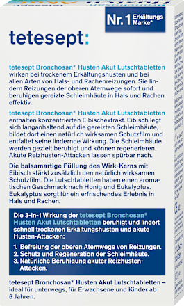 Lutschtabletten Bronchosan Husten Akut  tetesept