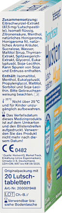 Lutschtabletten Bronchosan Husten Akut  tetesept