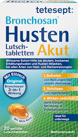 Lutschtabletten Bronchosan Husten Akut  tetesept