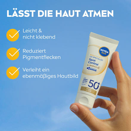 Sonnenfluid Gesicht Anti Pigmentflecken LSF 50+ NIVEA SUN