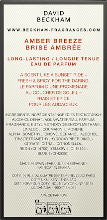 Eau de Parfum Amber Breeze DAVID BECKHAM