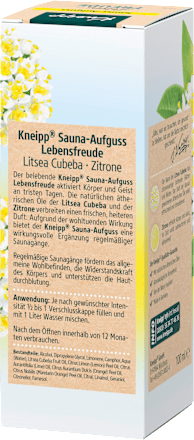 Saunaaufguss Lebensfreude Kneipp