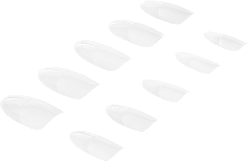 Invisible Flexi Tips 01 Clear Oval NÉONAIL