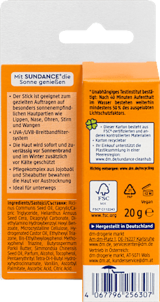 Ochranná tyčinka na opaľovanie OF 30 SUNDANCE