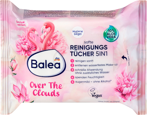 Jemné čistiace utierky Over The Clouds 5v1 Balea