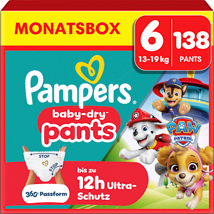 Baby Pants Gr. 6 Extra Large (13-19 kg) Limited Edition Paw Patrol Monatsbox Pampers baby-dry
