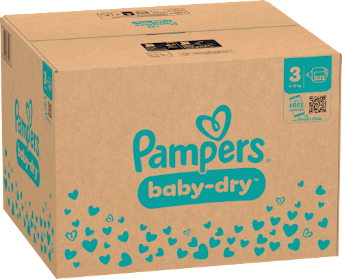Windeln Baby Dry Gr. 3 Midi (6-10 kg) Monatsbox Pampers
