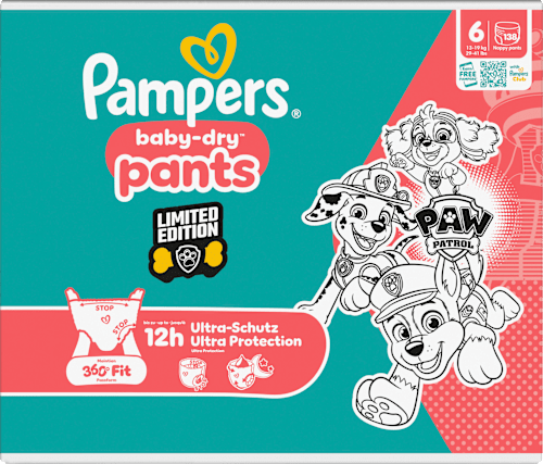 Baby Pants Baby Dry Gr. 6 Extra Large (13-19 kg) Limited Edition Paw Patrol Monatsbox Pampers