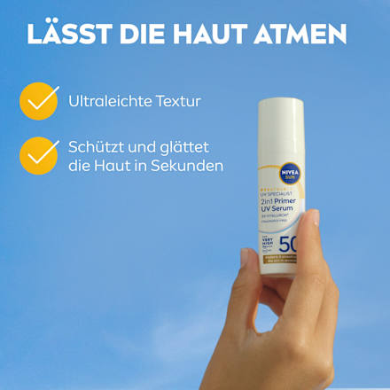 Sonnenfluid 2in1 Primer & UV Serum, LSF 50+ NIVEA SUN