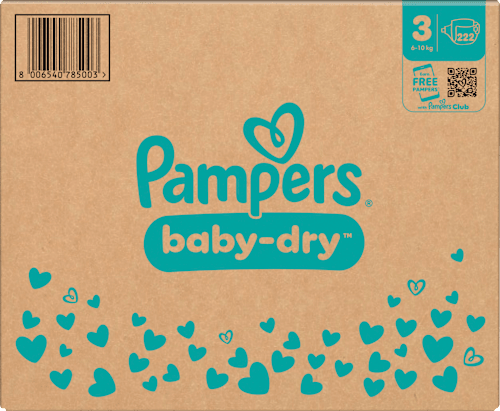 Windeln Baby Dry Gr. 3 Midi (6-10 kg) Monatsbox Pampers