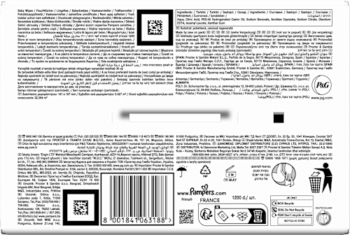 Feuchttücher sensitive (15x80 St), Vorteilspack Pampers