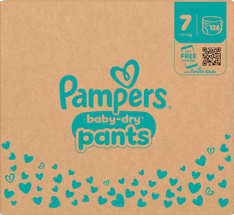 Baby Pants Gr. 7 Extra Large (15+ kg) Monatsbox Pampers baby-dry