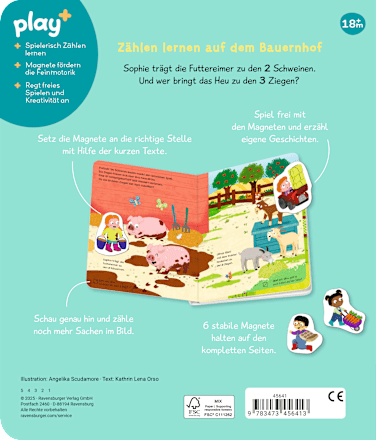 Magnetbuch Komm wir lernen Zählen Ravensburger