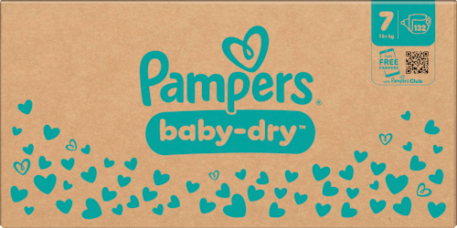 Windeln Gr. 7 Extra Large (15+ kg) Monatsbox Pampers baby-dry