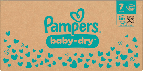 Windeln Baby Dry Gr. 7 Extra Large (15+ kg) Monatsbox Pampers