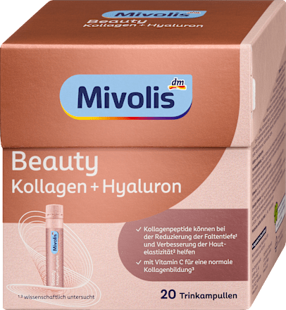 Beauty Kollagen + Hyaluron, Trinkampullen, 20 St Mivolis