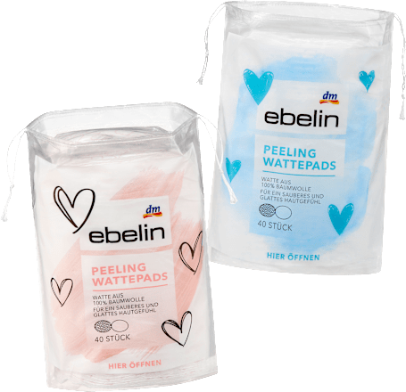 Wattepads Peeling Herzen ebelin