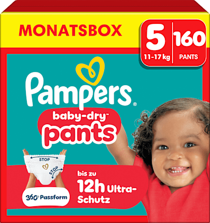 Baby Pants Gr. 5 Junior (11-17 kg) Monatsbox Pampers baby-dry