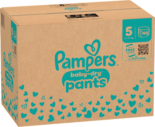 Baby Pants Baby Dry Gr. 5 Junior (11-17 kg) Monatsbox Pampers