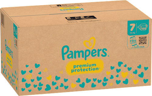 Windeln Premium Protection Gr. 7 Extra Large (15+ kg) Monatsbox Pampers