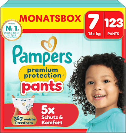Baby Pants Premium Protection Gr. 7 Extra Large (15+ kg) Monatsbox Pampers premium protection